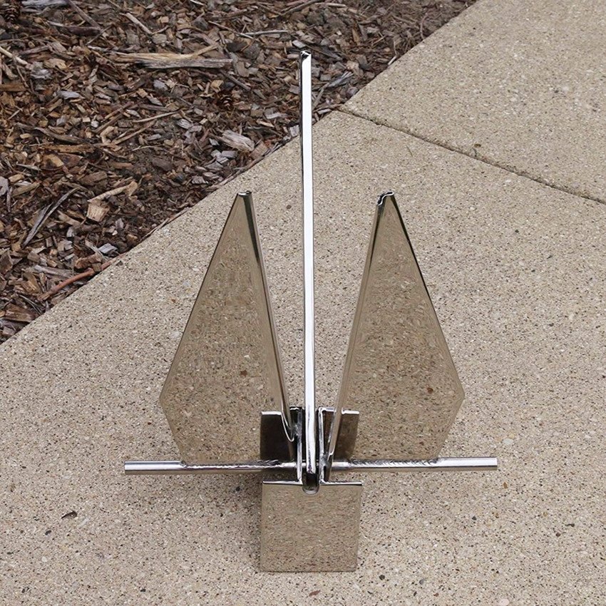 LARIN 15kg 316 Stainless Steel Marine Fluke Anchor Boat Anchors Danforth Anchor for Sale