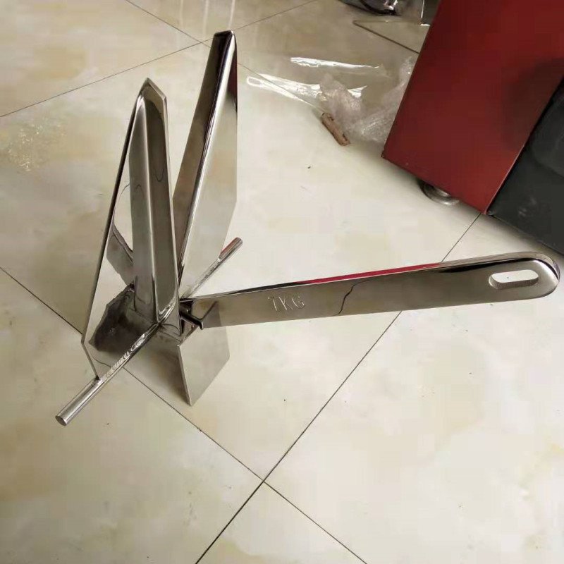 LARIN 15kg 316 Stainless Steel Marine Fluke Anchor Boat Anchors Danforth Anchor for Sale