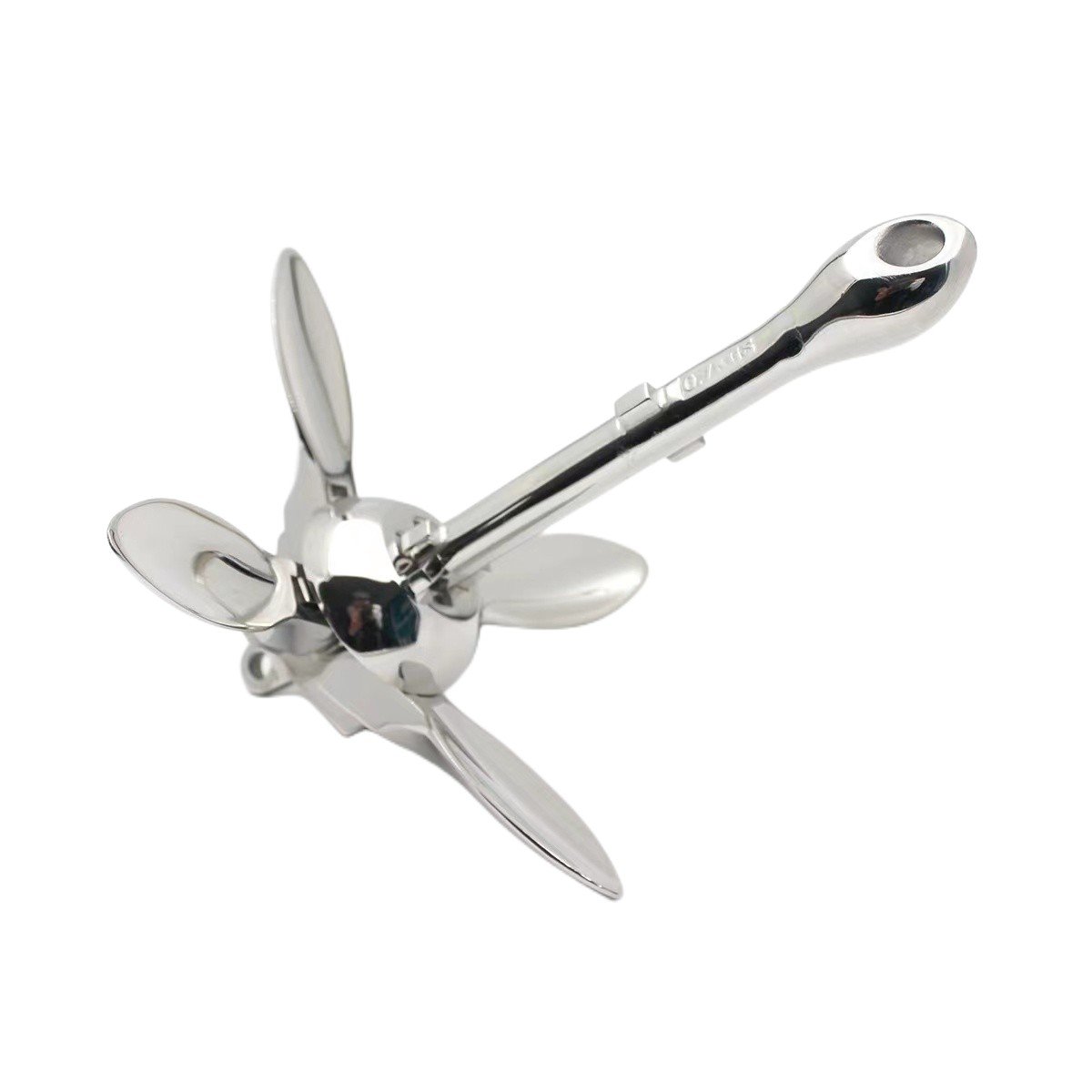 Yacht Hardware Stainless Steel Aisi316 Stainless Steel Marine Hardwarel Grapnel Boat Folding Anchor for Boat
