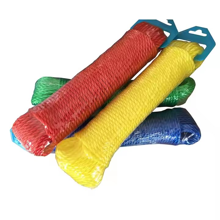 High Strength Plastic Polypropylene Twine 3 Strands Twisted PE Nylon Aquaculture Rope for Marine Fishing