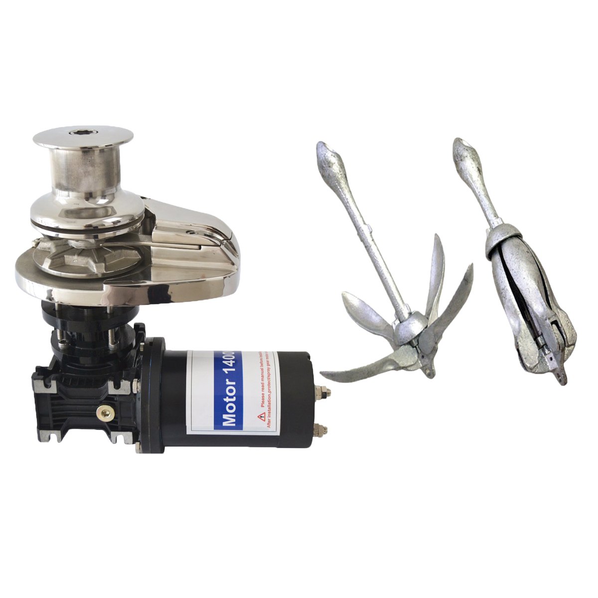 Anshun Boat Anchor Winch 12v Electric Vertical Windlass Capstan Winches Yacht Anchor Winch