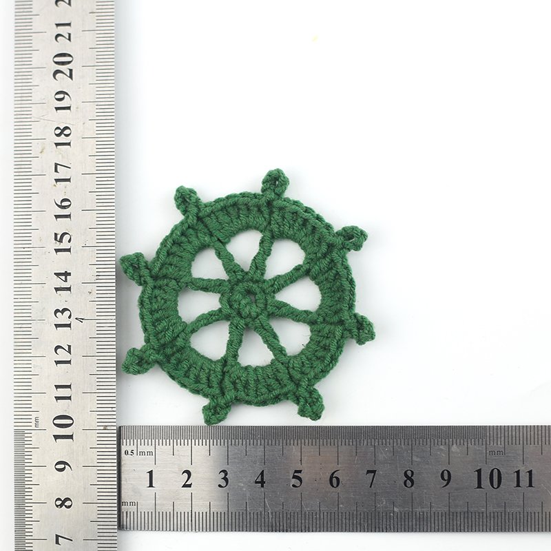 Handmade Crochet Sea Animal Anchor Fishstar Boat Crochet Handmade Clothing Bag and Garment Accessories