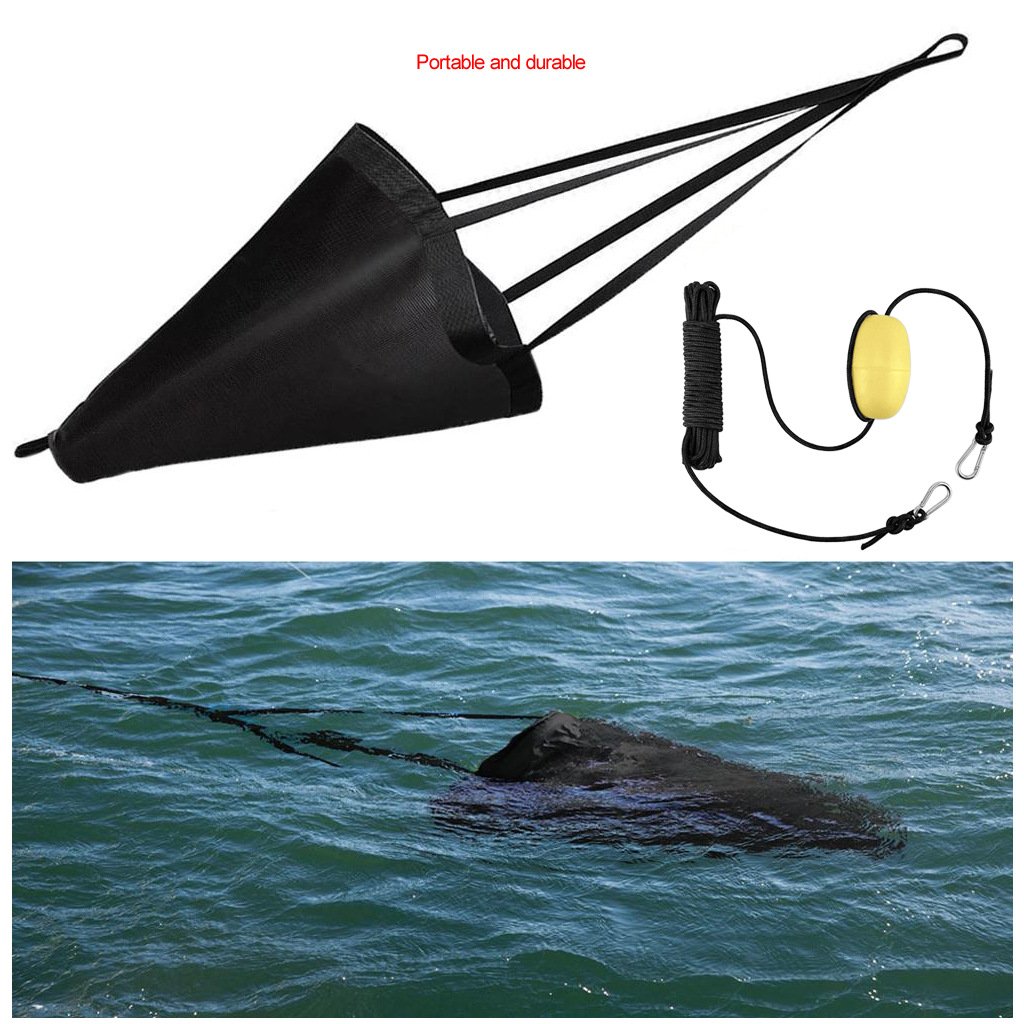 Kayak Canoe Boat Float Marine PVC Sea Anchor Drift Anchor Drogue Drifting Brake Rowing with 30 ft Retrieving Tow Throw Line
