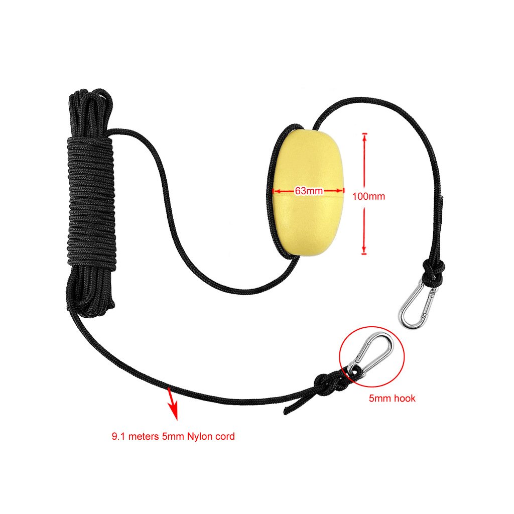 Kayak Canoe Boat Float Marine PVC Sea Anchor Drift Anchor Drogue Drifting Brake Rowing with 30 ft Retrieving Tow Throw Line