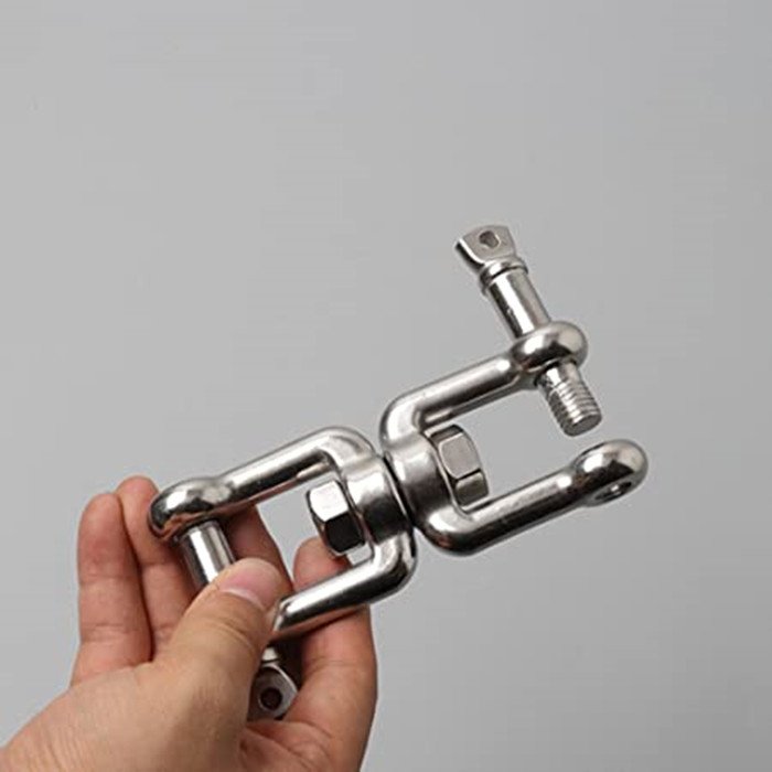 Double Shackle Swivel for Boat Marine Grade 304 316 Stainless Steel Jaw and Jaw Anchor Chain Connector