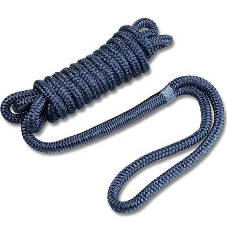 Hot Selling 16mm Marine Dock Line Rope Customized Color Nylon Dock Line for Boat