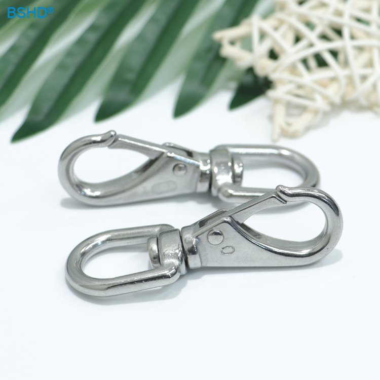 Swivel Eye Snap Hook Stainless Steel Clip Hooks for Universal Dog Leash Hook Flagpole Rope Pet Chain Boat Anchor Rope