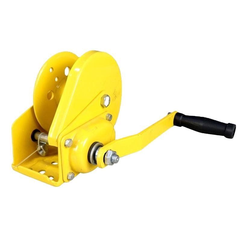 2600lbs 1200lbs 1800lbs Sidewall Hand Crank Winch Wall Hand Winch with Wire Rope Hand Towing Winch Factory