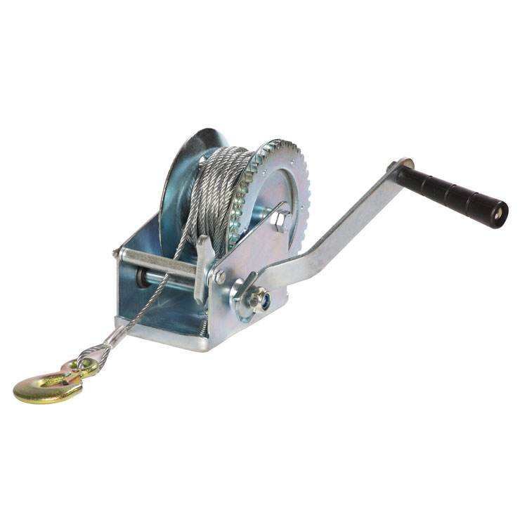 2600lbs 1200lbs 1800lbs Sidewall Hand Crank Winch Wall Hand Winch with Wire Rope Hand Towing Winch Factory