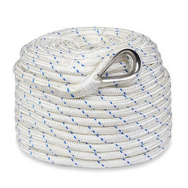 China Wholesale Hot Sales Braided PP Marine Accessories Nylon Dock Line Boat Anchor Rope with Good Price for Mooring Yacht