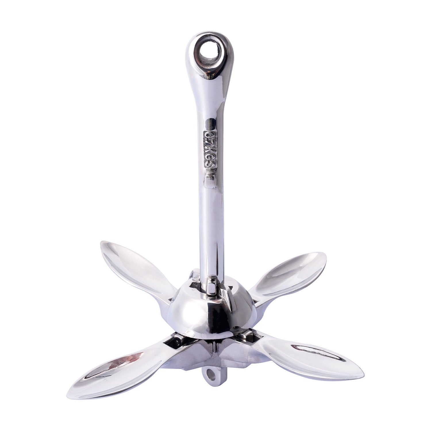 HANSE MARINE Sea Anchor 316 Stainless Steel Type a Folding Grapnel Anchor 0.7~4 KG for Boat Yacht
