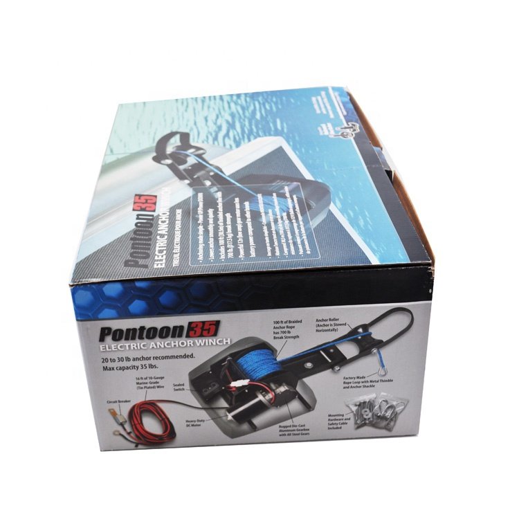 12V Electric Anchor Winch Second Switch Kit Trailer Winch 30lb. Freshwater Marine Boat Yacht