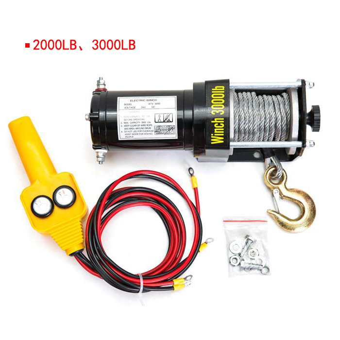 Portable 3000lb 12000 Lbs Mini 12v /24v Car Boat Anchor Motor Electric Winch