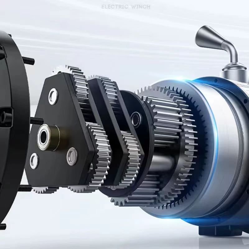 9500 Pound Fast Nylon Rope Model 4x4 Manual Construction Material Lifting Hoist Anchor Moter Quiet Electric Winch
