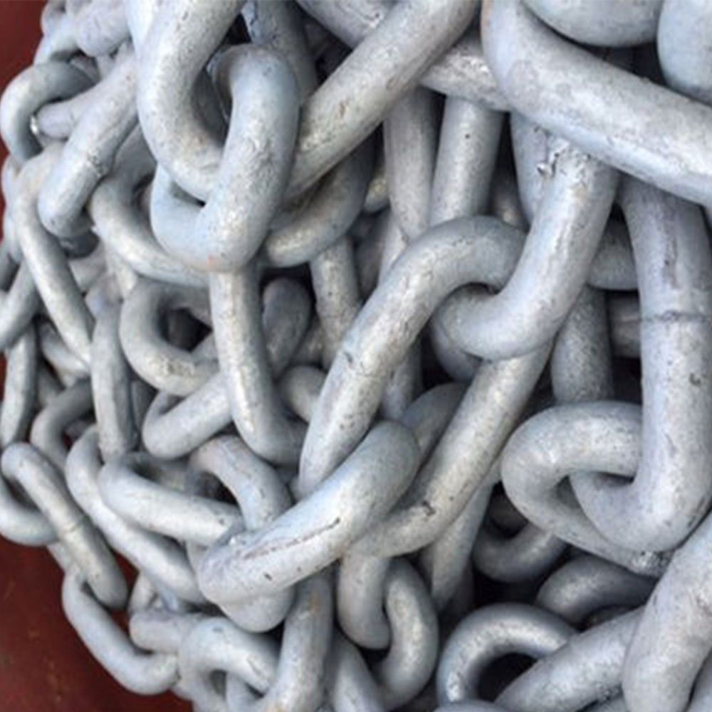 Galvanized Marine Anchor Chains in Both Stud and Open Link