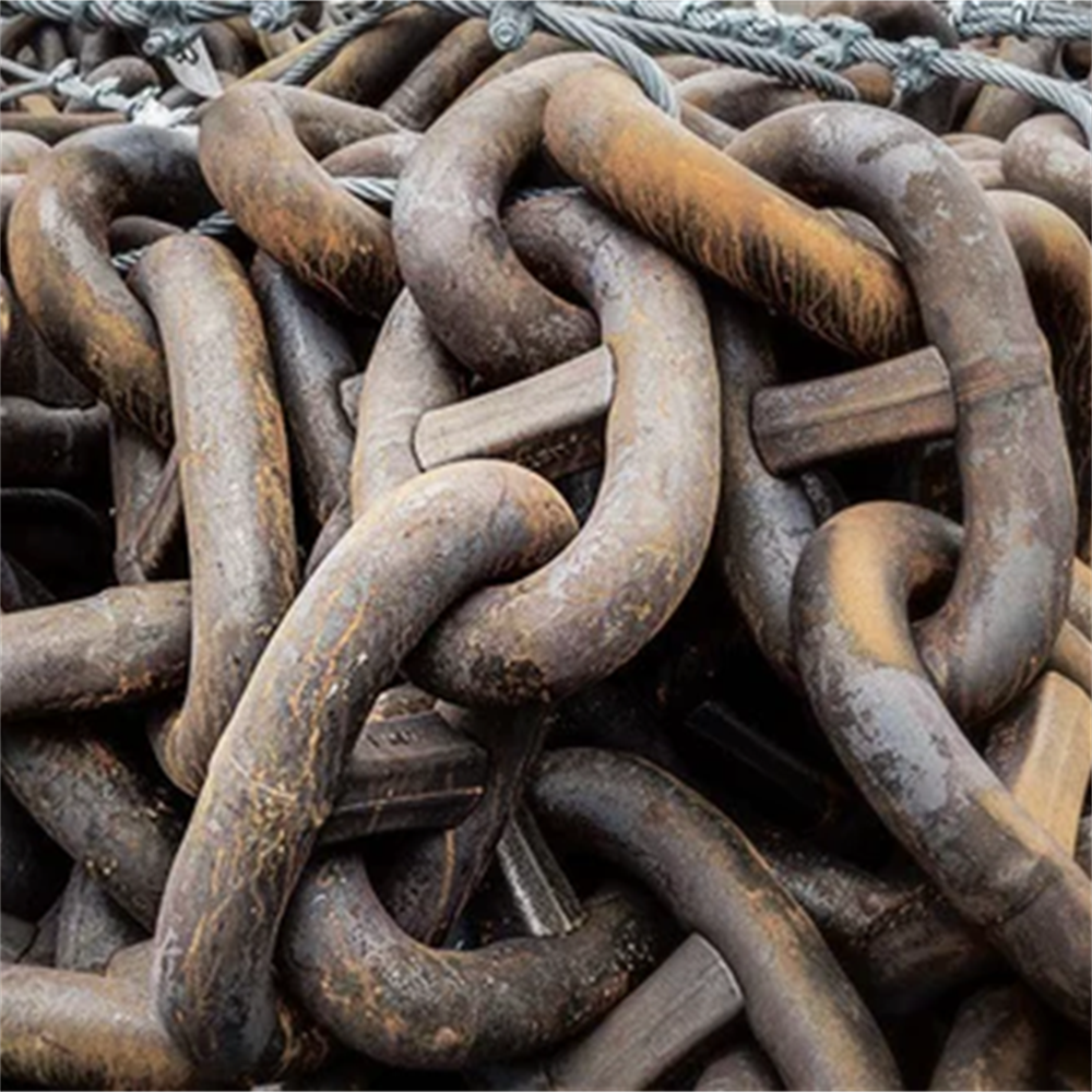 Galvanized Marine Anchor Chains in Both Stud and Open Link