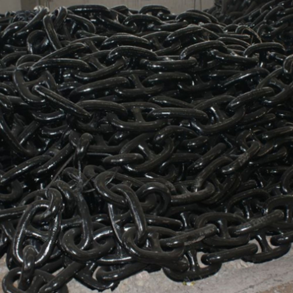 Galvanized Marine Anchor Chains in Both Stud and Open Link
