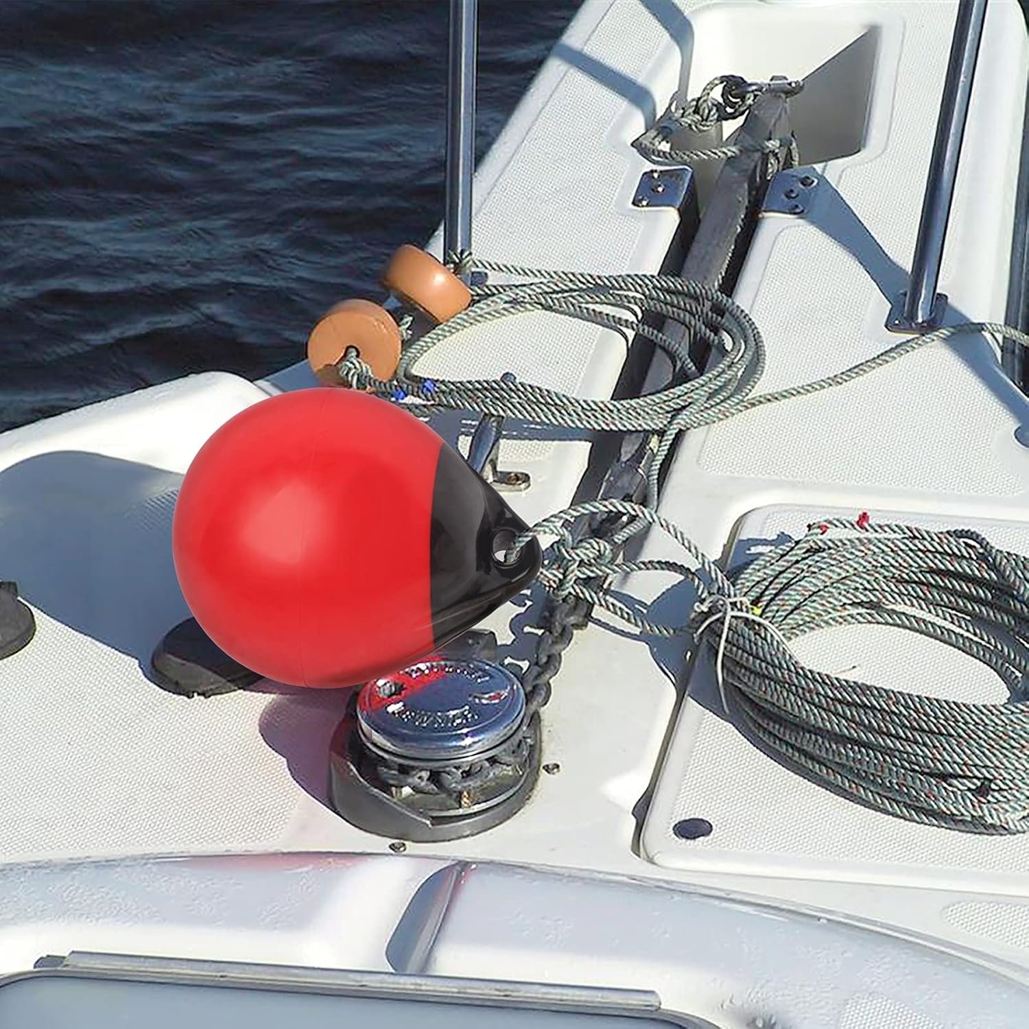Red/Black Inflated Mark Buoy Mooring Buoy Anchor Lift Buoy Shrimp Trap Buoy