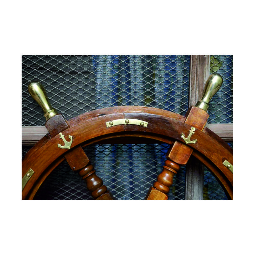Unique Style Wooden Ship Wheel Handmade Marine for Home Decoration Best Rounded Hanging Decorative Item for Hotels Home