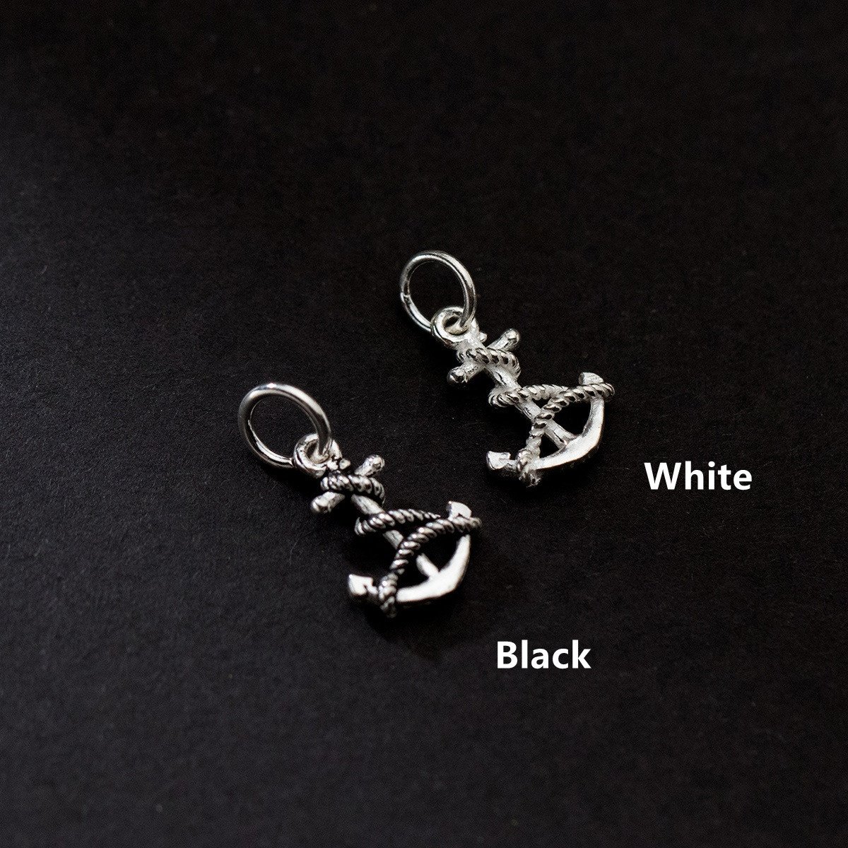 Hot Sales 925 Sterling Silver Boat Anchor Charms for Jewelry Necklace Making Pendant