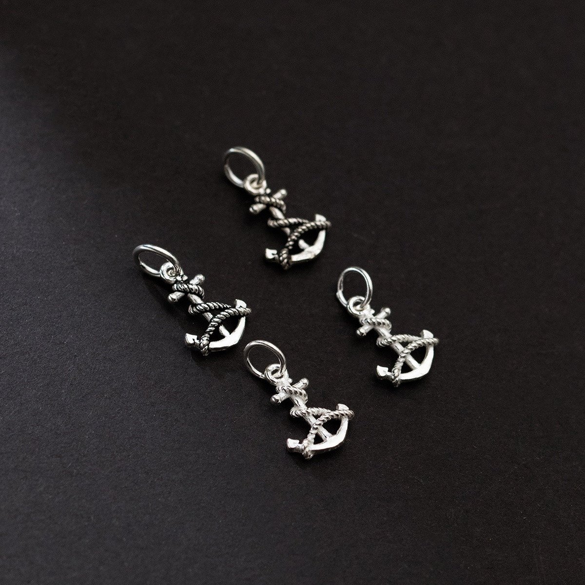 Hot Sales 925 Sterling Silver Boat Anchor Charms for Jewelry Necklace Making Pendant