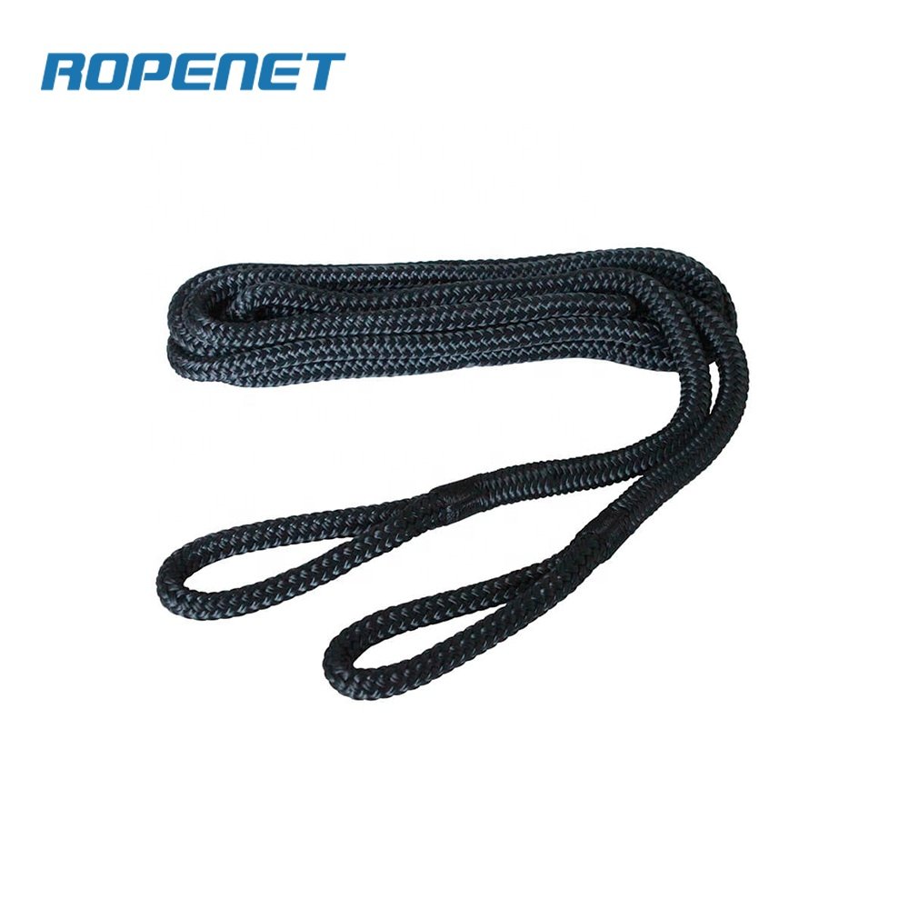 ROPENET Marine Mooring Rope Anchor Dock Line for Boat Double Braid Nylon Polyester Rope