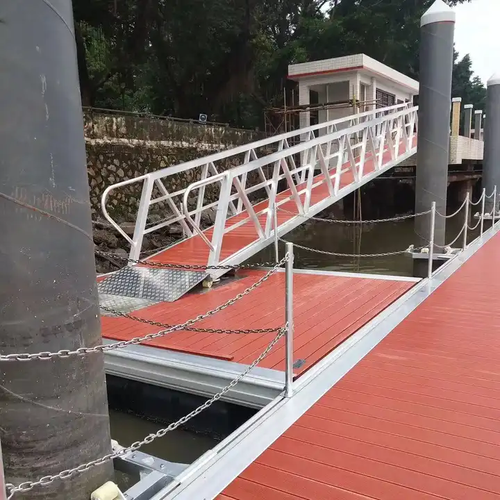 Economic Floating Wharf Gangway for Marine with Handrail Aluminium Gangway Ladder