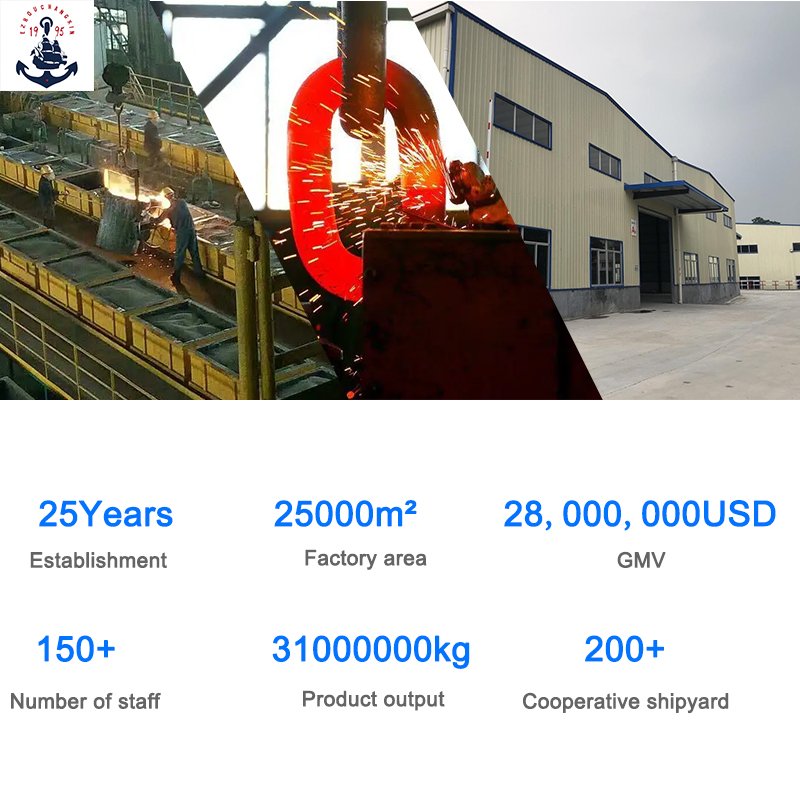 Manufacturer Wholesales Marine Anchor Chain with Gears High Strength Stainless Steel Marine Anchor Chain Geared Anchor Chain