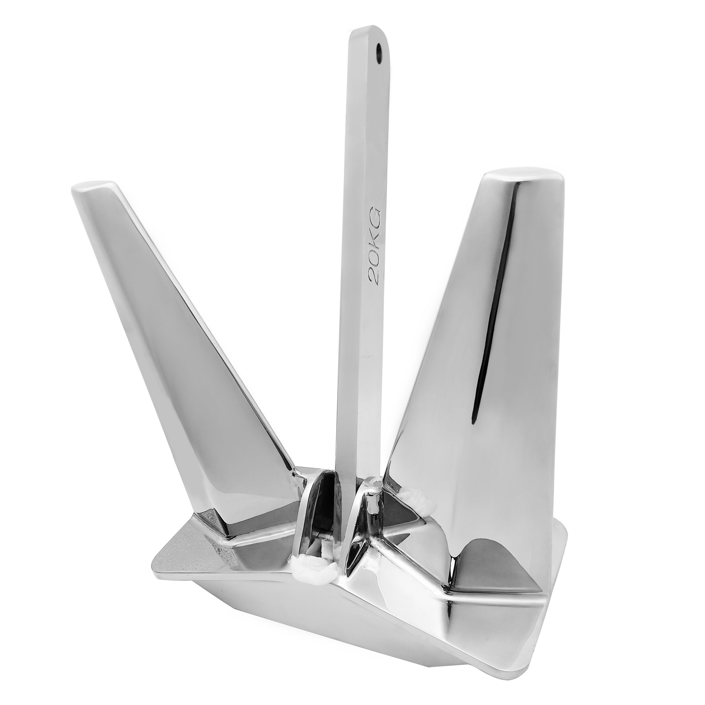 Boat Anchor 316 Stainless Steel Folding Bruce Plough Danforth Type Anchor Grapnel Marine