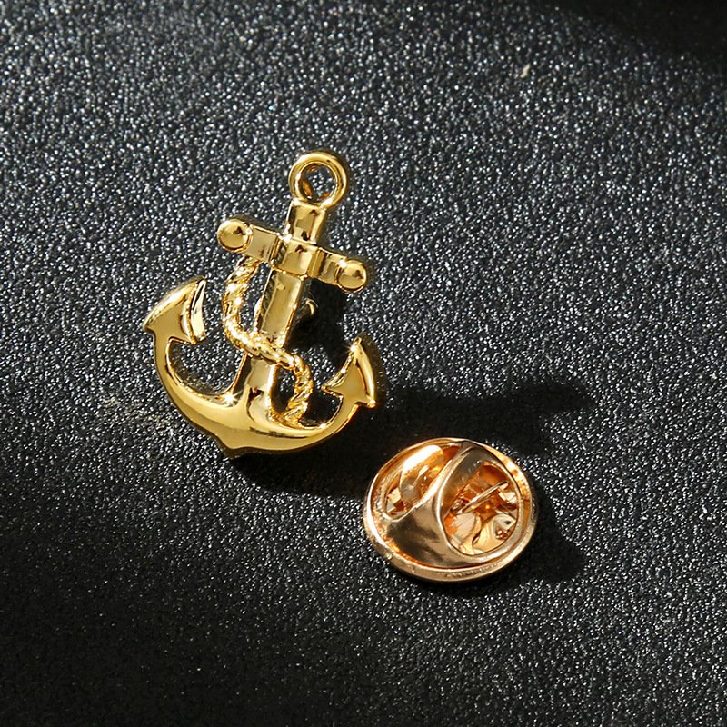 2024 New Boyi Sailing Anchor Cuff Links for Men Gold Tuxedo Shirt Cuff Links Business Wedding Cuff Links