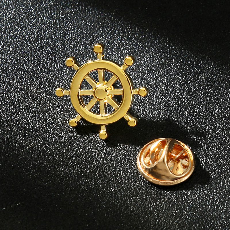 2024 New Boyi Sailing Anchor Cuff Links for Men Gold Tuxedo Shirt Cuff Links Business Wedding Cuff Links
