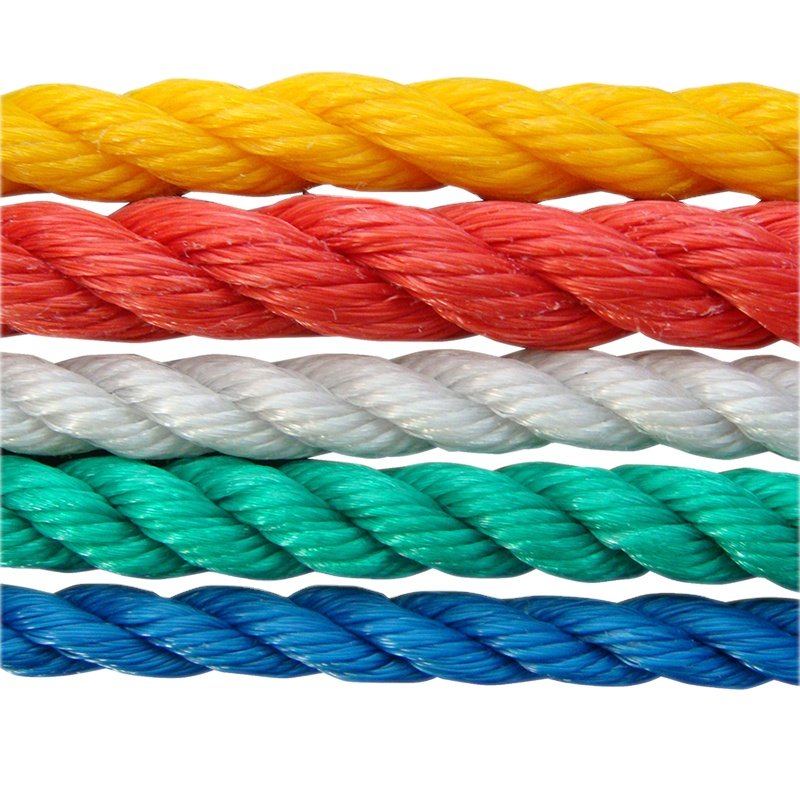 Factory Supply Plastic Multifilament Nylon Polyester Rope Twisted PE Twine PP Rope for Marine Fishing Net