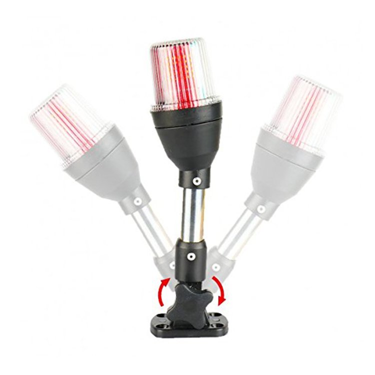 12V LED Tri-Color Navigation Lamp for Yacht & Boat All-Around Marine Anchor Light