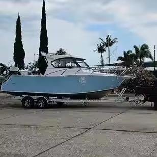 Professional 7.5m Gospel Welded Aluminium Aluminum Fishing Vessels Fishing Boat v Hull Boats for Sea