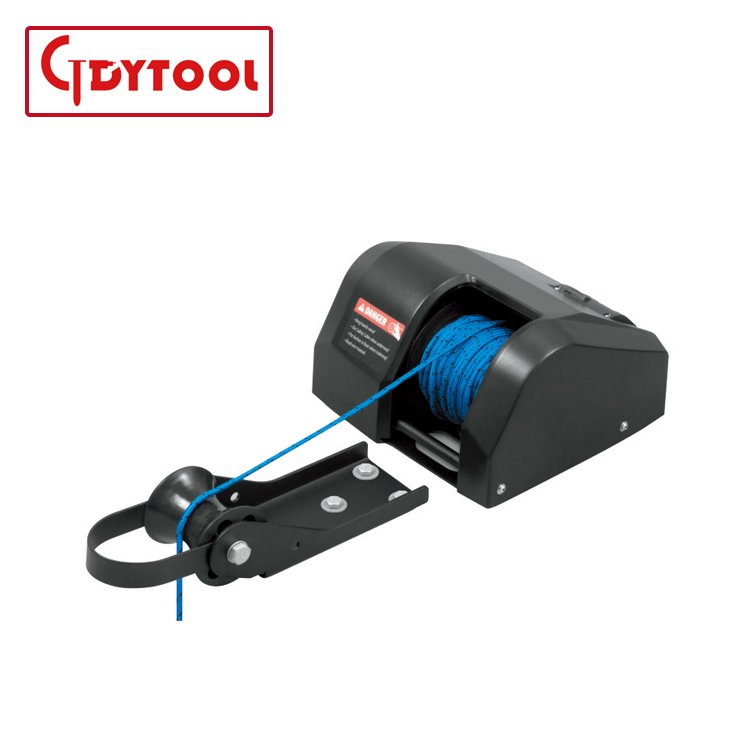 12V Boat Anchor Fisher Pontoon Winches Portable Electric 25lbs Anchor Winch Fresh Water Fish Anchor Winch with Wireless GDYAC25
