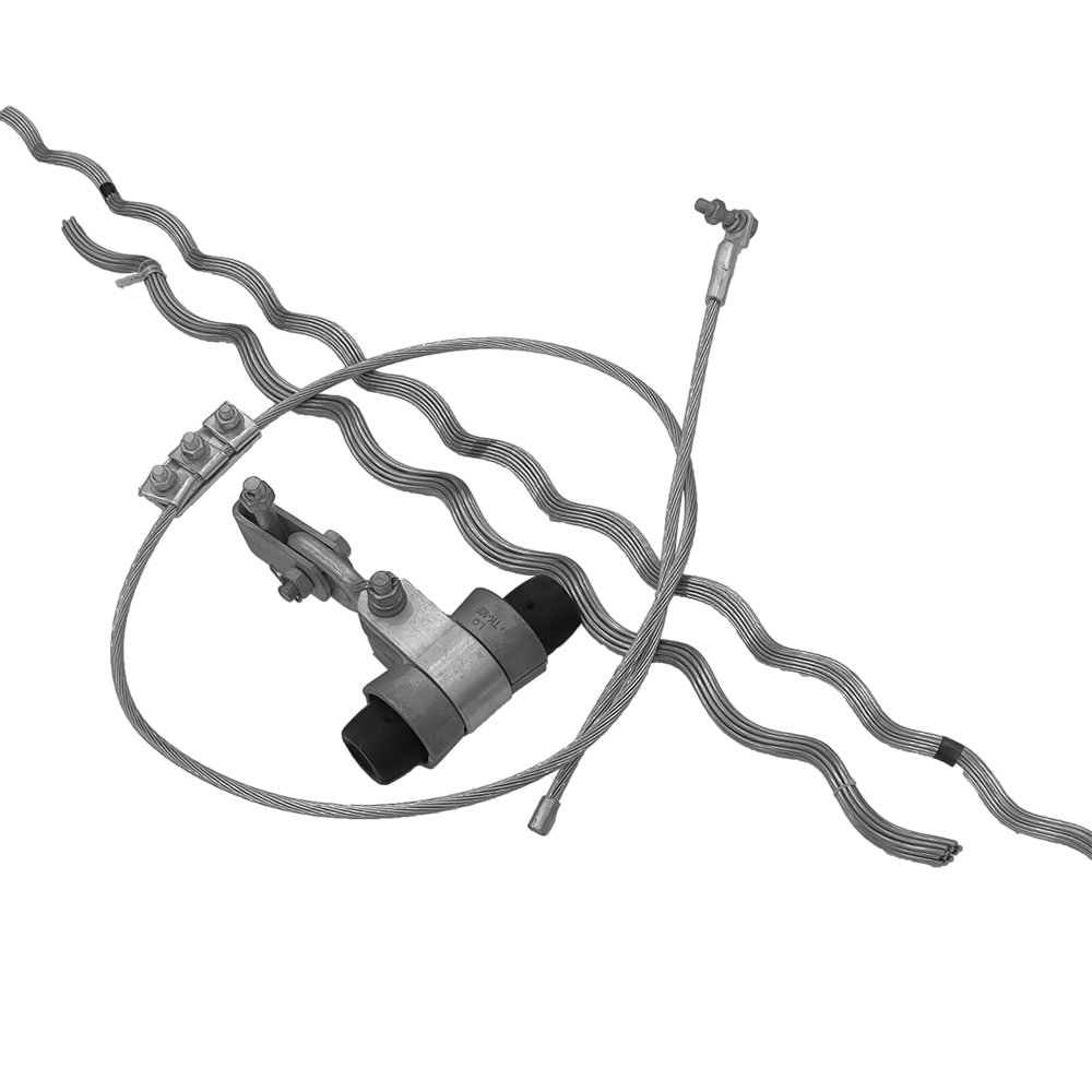 Aluminum Alloy Preformed Suspension Clamp For ADSS 100M Span Fiber Cable Anchor Fitting Clamp For Optical Communications