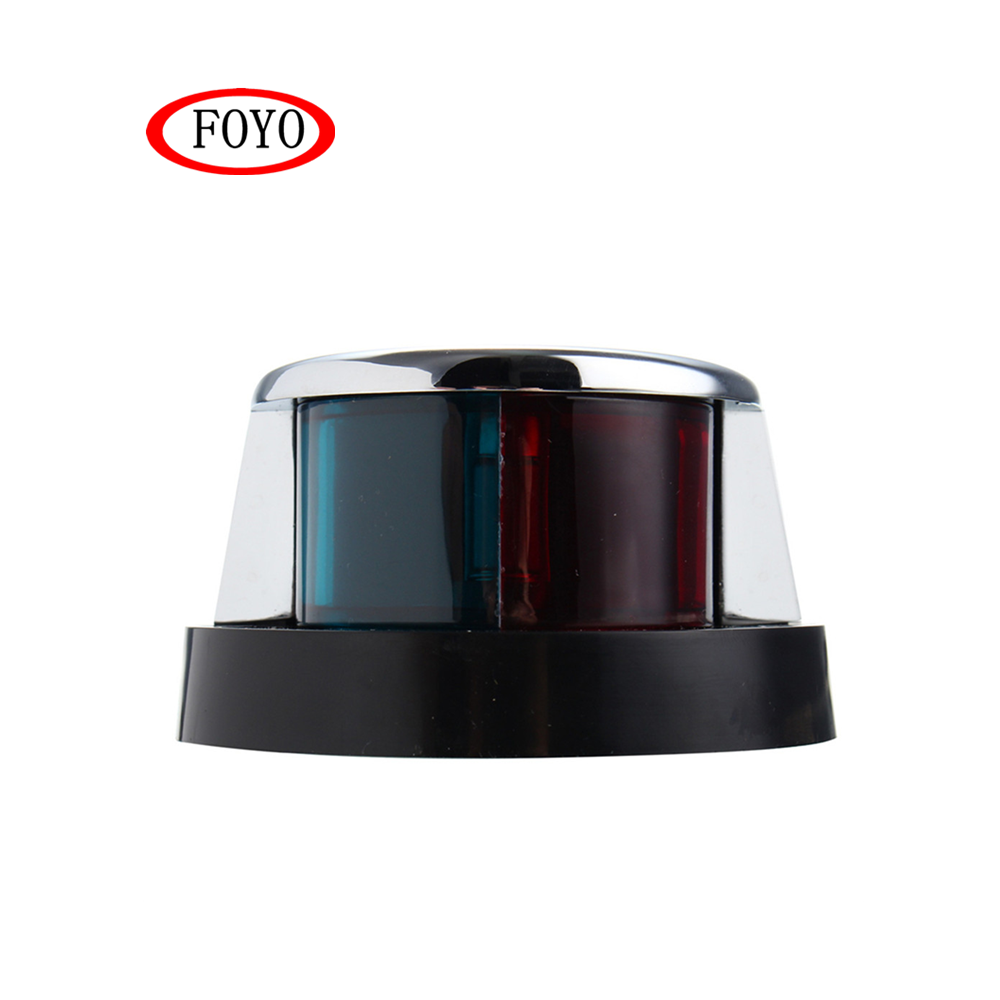FOYO Marine Boat LED Navigation Light Bi-Color Marine Bow Light Red Green 12V Zinc Alloy