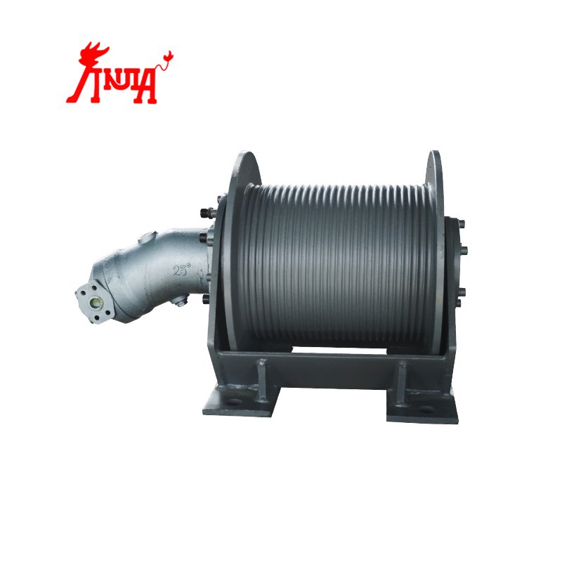 Single Drum 10 Ton Hydraulic Winch for Tractors Anchor Excavator Shrimp Boat Fishing Net