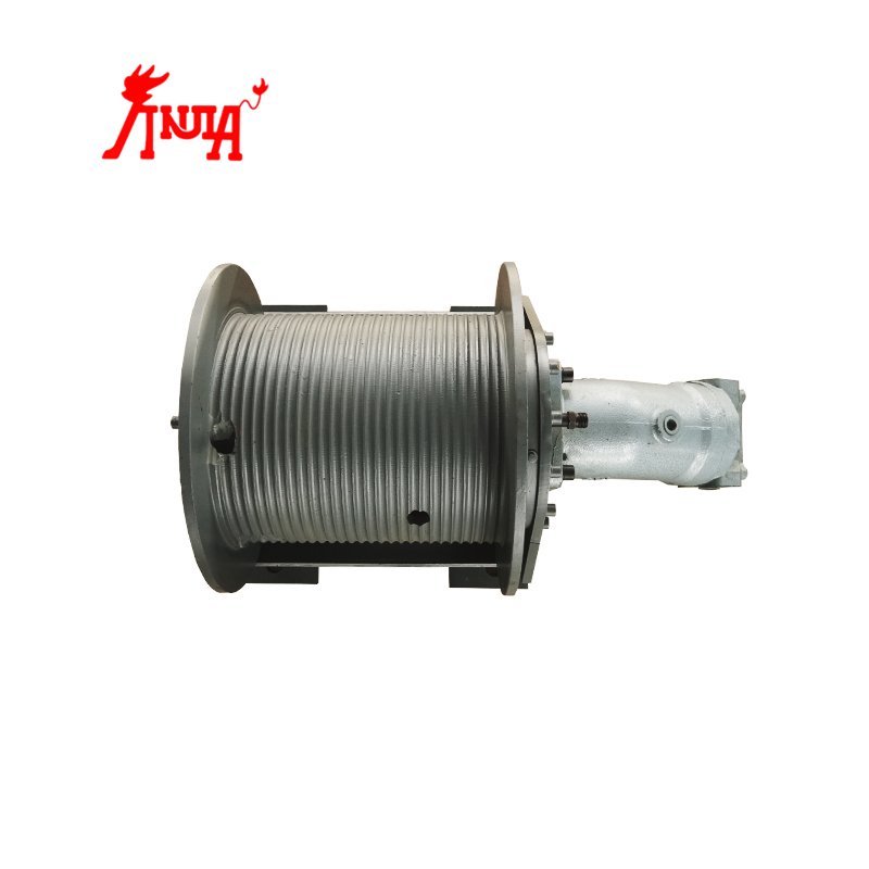 Single Drum 10 Ton Hydraulic Winch for Tractors Anchor Excavator Shrimp Boat Fishing Net