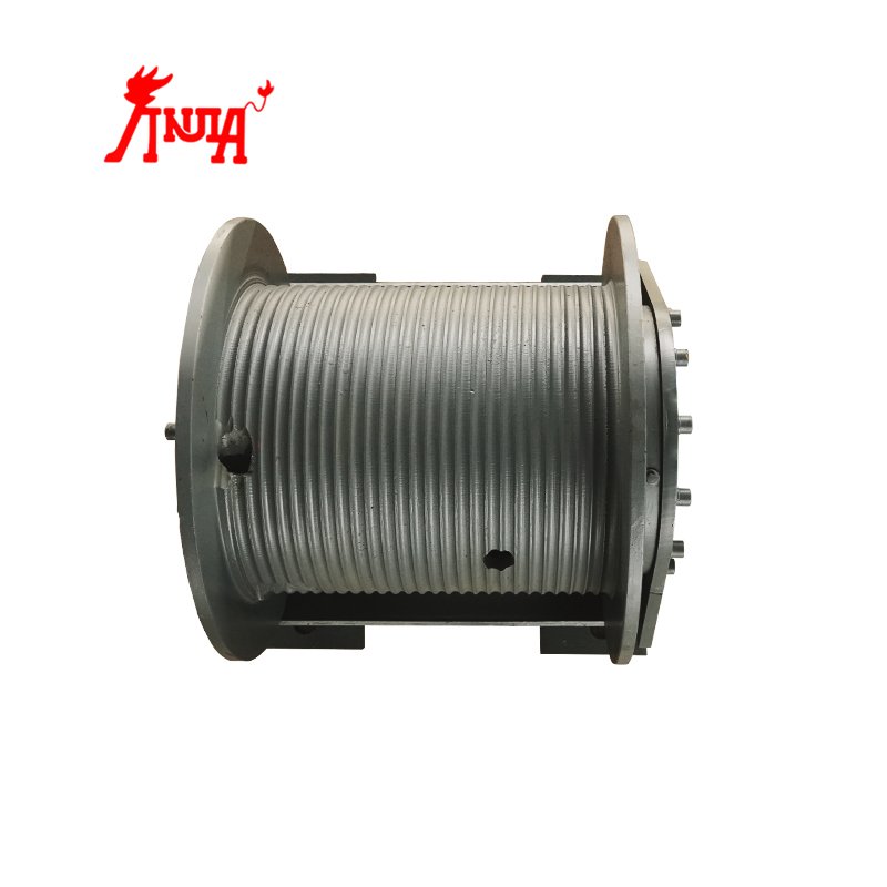 Single Drum 10 Ton Hydraulic Winch for Tractors Anchor Excavator Shrimp Boat Fishing Net