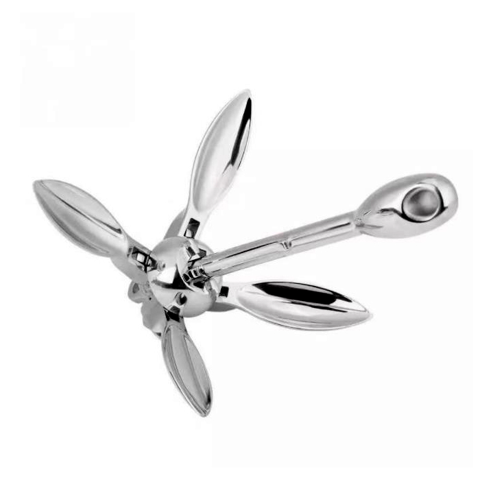 LARIN 316 Stainless Steel Marine Accessories Folding Anchor for Kayak Fishing Canoe Jet Ski