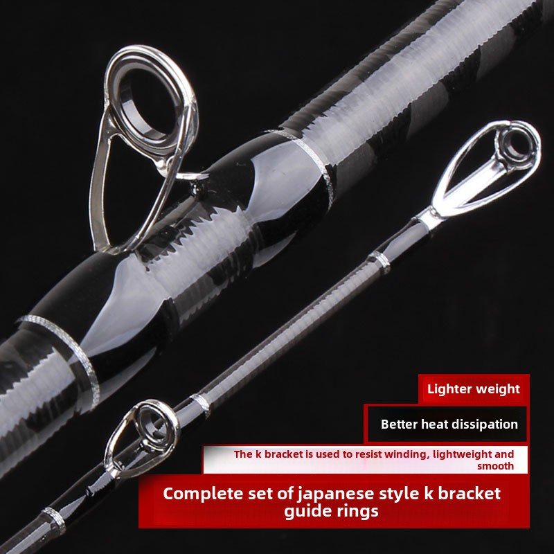 Quanhong Handle Fishing Rod Medium Thunder Heavy Thunder Grass Hole Anchor Long Casting Water Drop Wheel Rod Fishing