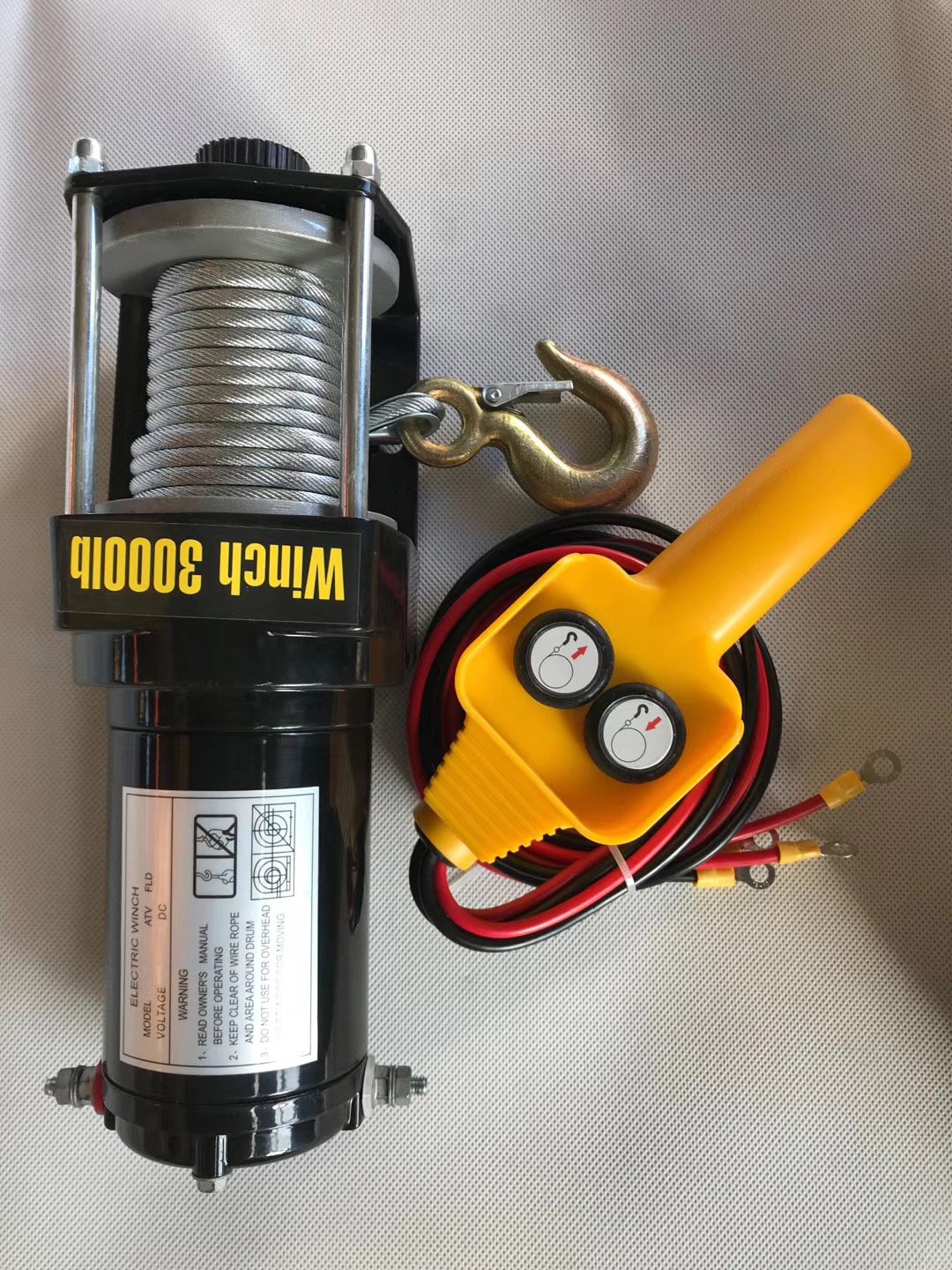 High Quality 3000lbs 12v Electric Winch with Wire Rope