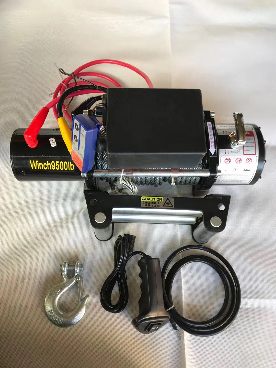 High Quality 3000lbs 12v Electric Winch with Wire Rope