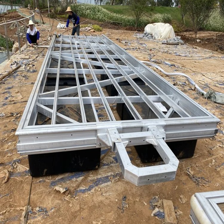 Aluminum Flotation Platform Marina Hardware Aluminium Floating Docks Yacht Docking System