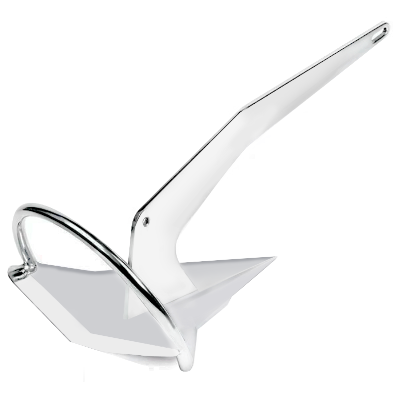 LARIN Boat Parts Boat Anchors Stainless Steel 316 Shovel Style Anchors with Roll Bar for Yacht