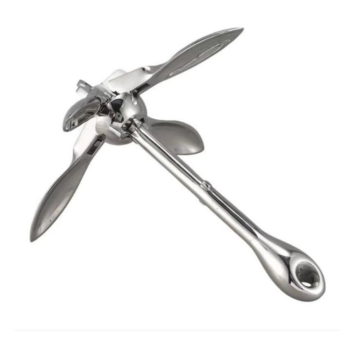 OEM Folding 316 Stainless Steel Chain Anchor New Condition Claw Grapnel for Boats