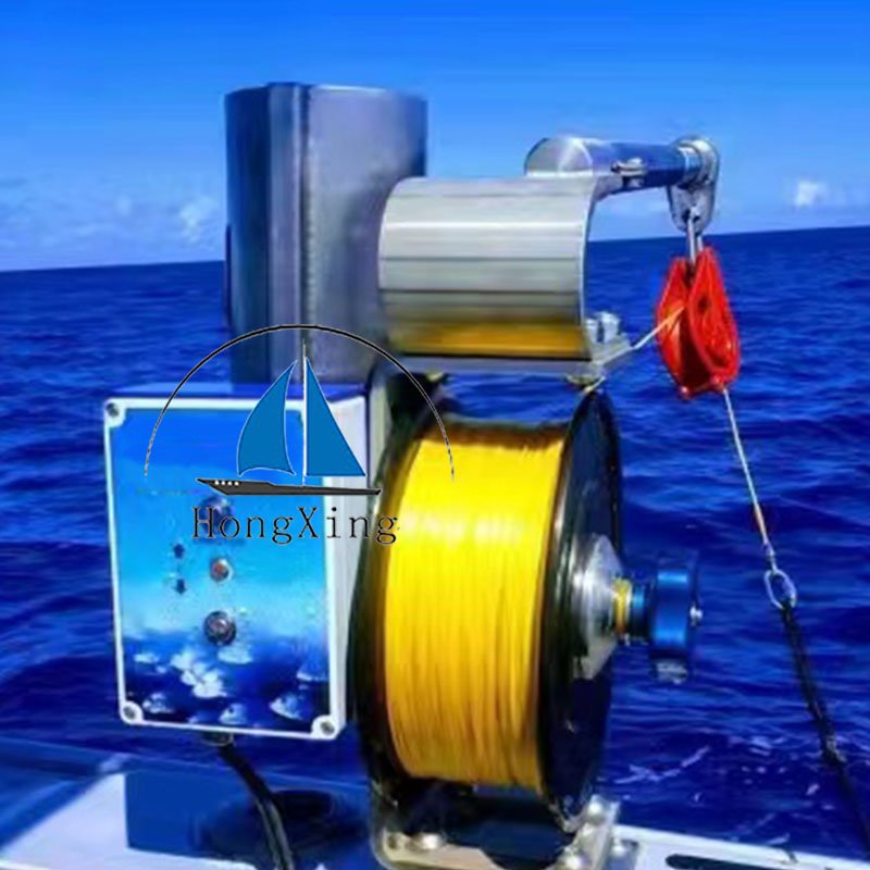 Electric Anchor Drum Winch for Boat Power 12v/24v Motor 600W Rope Size 5-6mm