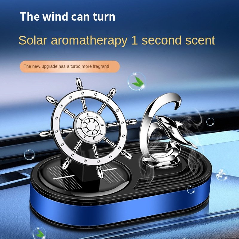 2024 New Car Aromatherapy Solar Ornaments Perfume Holder Diffuser Car Interior Accessories Air Freshener