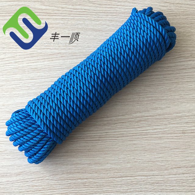 3 Strand Twisted Nylon Rope 6MM-24MM UV Resistance Polyamide PE Packing for Agriculture Mooring Anchoring